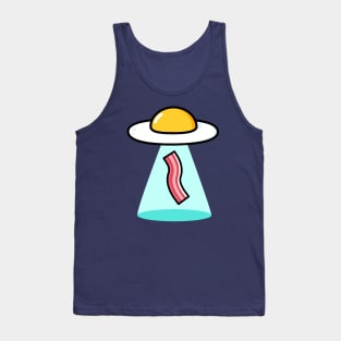 Breakfast Egg Bacon  UFO Sci Fi Tank Top